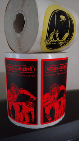 VINTAGE LIMITED EDITION !!! DECADE AND THE WICKED / MADD-MAD-AGAIN STICKERS !!!